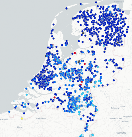 Meetpunten Fijnstof 2021