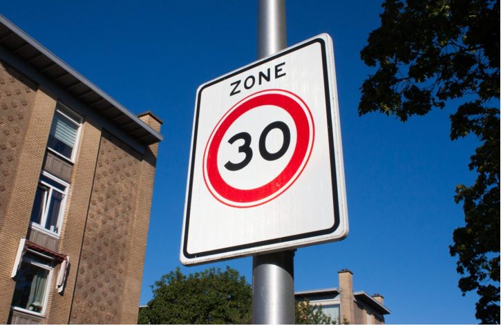 Verkeersbord 30 kilometer zone