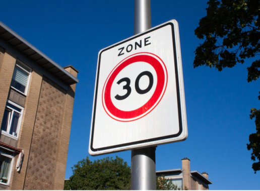 Verkeersbord 30 kilometer zone